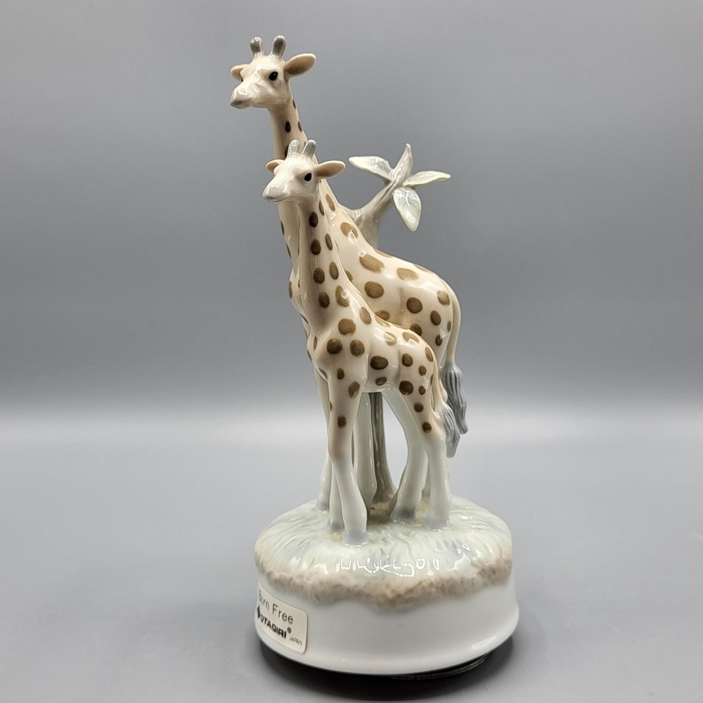 Vintage Otagiri Giraffe Music Box Born Free Porcelain Figurine Japan 7.5" Decor